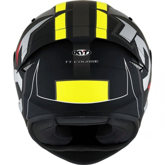 CAPACETE KYT TT COURSE ELECTRON PRETO/AMARELO FOSCO