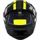 CAPACETE KYT TT COURSE ELECTRON PRETO/AMARELO FOSCO