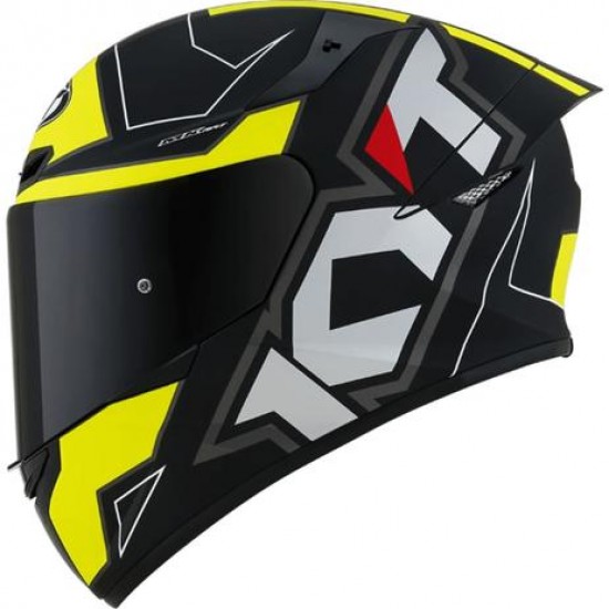 CAPACETE KYT TT COURSE ELECTRON PRETO/AMARELO FOSCO