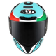 CAPACETE KYT TT COURSE  DALLA  PORTA LEOPARD ITALIA