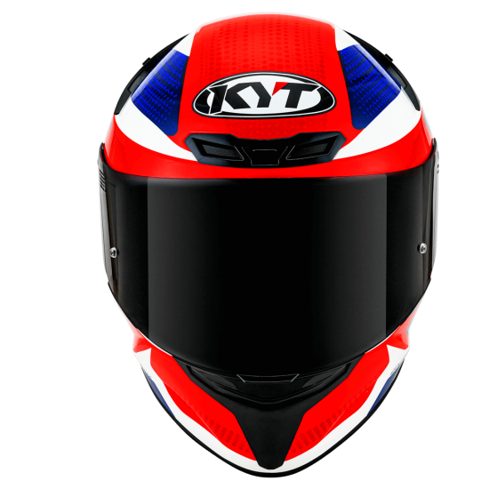 CAPACETE KYT TT COURSE GEAR AZUL VERMELHO