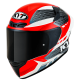 CAPACETE KYT TT COURSE GEAR PRETO VERMELHO