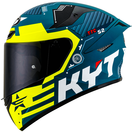 CAPACETE KYT TT COURSE FUSELAGE AMARELO