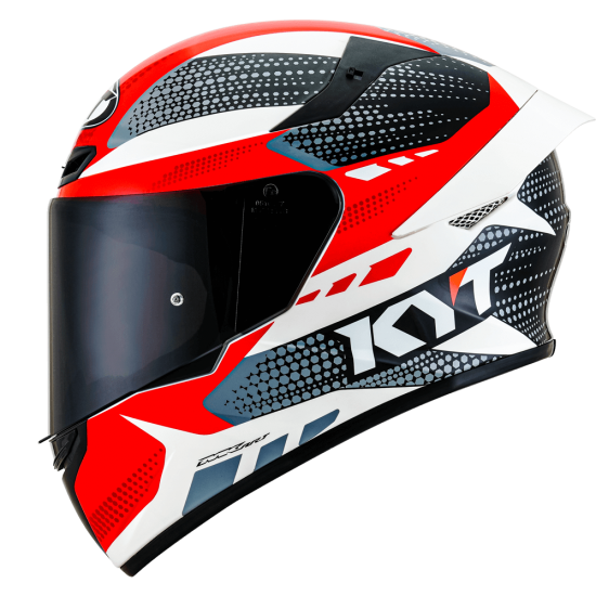 CAPACETE KYT TT COURSE GEAR PRETO VERMELHO