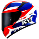 CAPACETE KYT TT COURSE GEAR AZUL VERMELHO