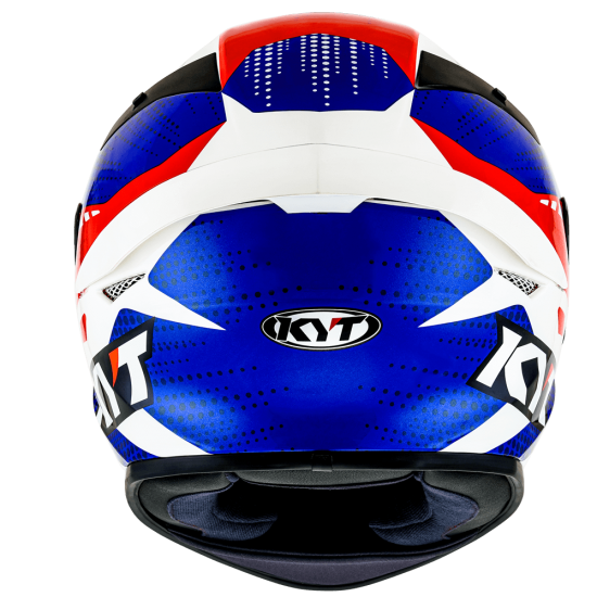 CAPACETE KYT TT COURSE GEAR AZUL VERMELHO