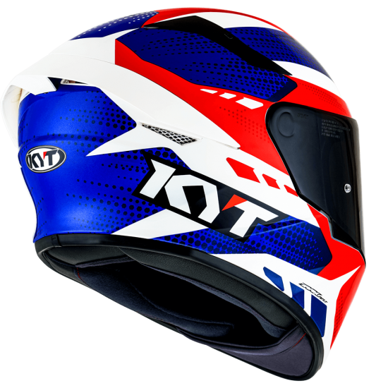 CAPACETE KYT TT COURSE GEAR AZUL VERMELHO