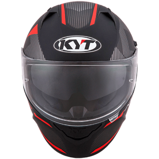 CAPACETE KYT NF-R LOGOS PRETO VERMELHO FOSCO