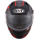 CAPACETE KYT NF-R LOGOS PRETO VERMELHO FOSCO