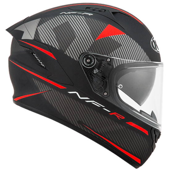 CAPACETE KYT NF-R LOGOS PRETO VERMELHO FOSCO