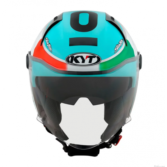 CAPACETE KYT ABERTO D-CITY DENNIS FOGGIA LEOPARD REPLICA