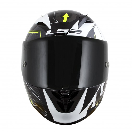 CAPACETE LS2 FF323 ARROW R TECHNO PRETO/CINZA/AMARELO FLUORESCENTE