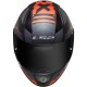 CAPACETE LS2 FF353 RAPID XTREET PRETO COM VERMELHO FOSCO