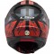 CAPACETE LS2 FF353 RAPID XTREET PRETO COM VERMELHO FOSCO