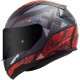 CAPACETE LS2 FF353 RAPID XTREET PRETO COM VERMELHO FOSCO