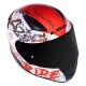 CAPACETE LS2 FF353 RAPID NAUGHTY BRANCO COM VERMELHO