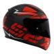 CAPACETE LS2 FF353 RAPID CROMO PRETO COM VERMELHO FOSCO