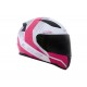 CAPACETE LS2 FF353 RAPID CANDIE BRANCO/ PRATA/ CEREJA