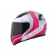 CAPACETE LS2 FF353 RAPID CANDIE BRANCO/ PRATA/ CEREJA