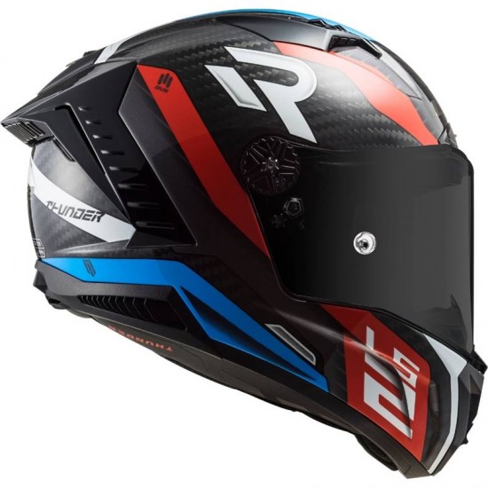 CAPACETE LS2 FF805 THUNDER C CARBON SUPRA VERMELHO AZUL