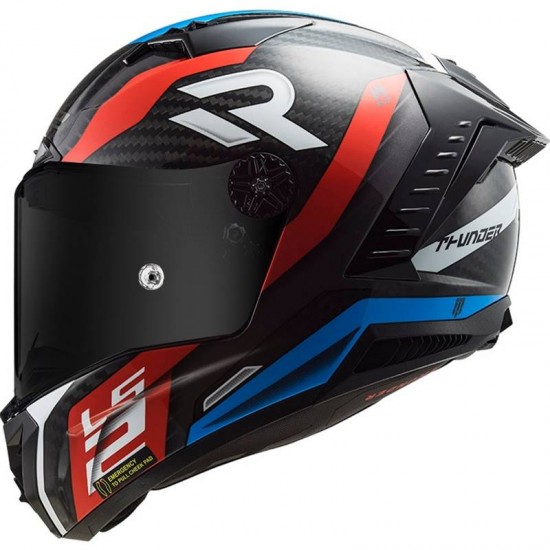 CAPACETE LS2 FF805 THUNDER C CARBON SUPRA VERMELHO AZUL