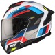 CAPACETE MT ATOM 2 SV BAST A0 BRANCO/AZUL/VERMELHO ESCAMOTEÁVEL 