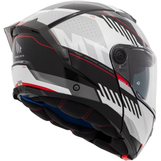 CAPACETE MT ATOM 2 SV EDIX B0 BRANCO ESCAMOTEÁVEL 