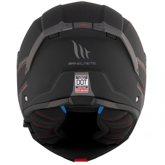 CAPACETE MT ATOM 2 SV SOLID A1 PRETO FOSCO ESCAMOTEÁVEL 