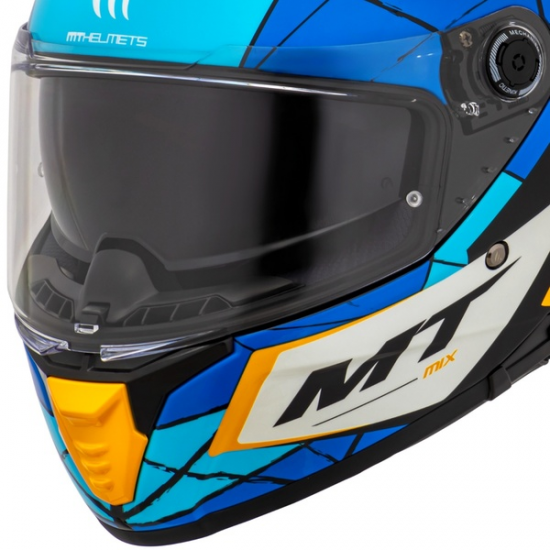 CAPACETE MT THUNDER 4 SV MIX C4 LARANJA ( COM VISEIRA SOLAR ) 