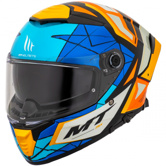 CAPACETE MT THUNDER 4 SV MIX C4 LARANJA ( COM VISEIRA SOLAR ) 