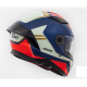 CAPACETE AXXIS PANTHER SV AZUL E VERMELHO ( COM VISEIRA SOLAR ) 