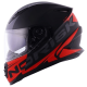 CAPACETE NORISK FF302 MANTY PRETO FOSCO COM VERMELHO