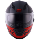 CAPACETE NORISK FF302 MANTY PRETO FOSCO COM VERMELHO