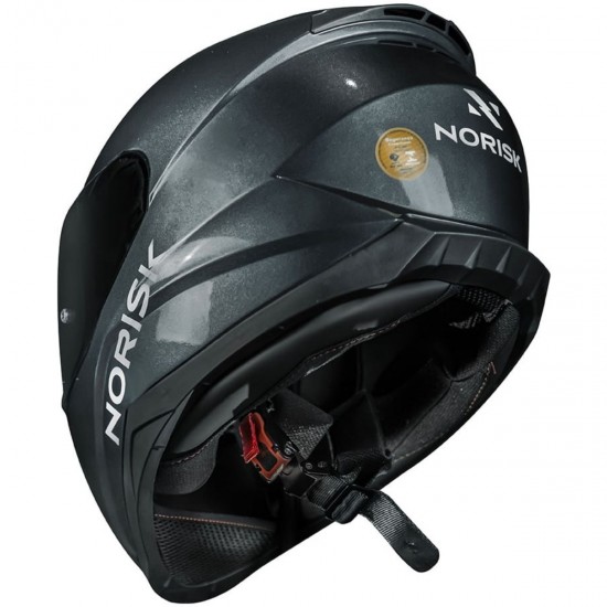 CAPACETE NORISK FF802 RAZOR TITANIO BRILHO