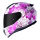 CAPACETE NORISK RAZOR FF802 BLOOM BRANCO ROSA