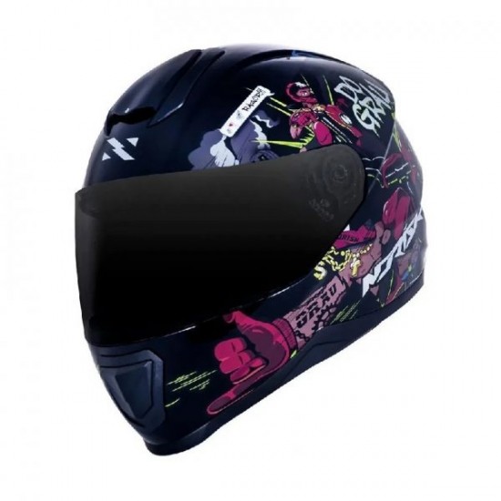 CAPACETE NORISK FF802 RAZOR DO GRAU PRETO