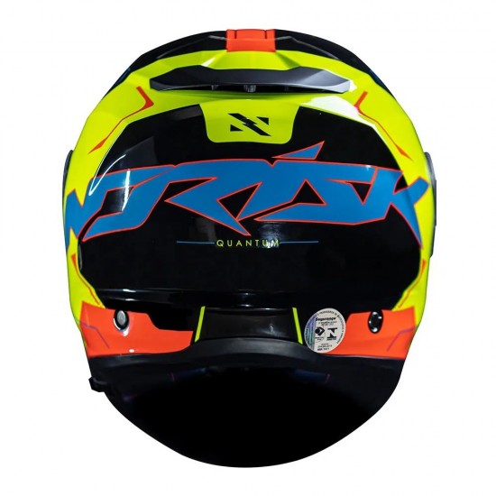 CAPACETE NORISK ARTICULADO FORCE QUANTUM PRETO AMARELO