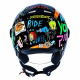 CAPACETE NORISK ORION FREE PRETO LARANJA