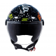 CAPACETE NORISK ORION FREE PRETO LARANJA