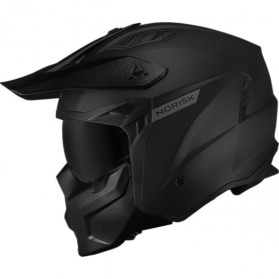 CAPACETE NORISK DARTH II MONOCOLOR PRETO FOSCO