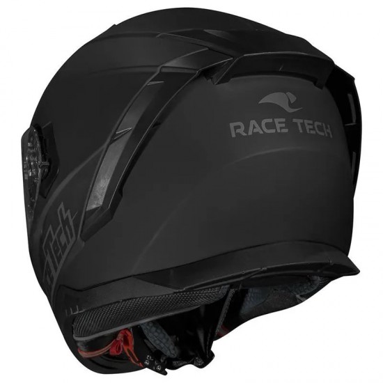 CAPACETE RACE TECH VOLT PRETO FOSCO COM VISEIRA SOLAR