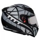 CAPACETE MT REVENGE SPEEDING PRETO FOSCO/CINZA