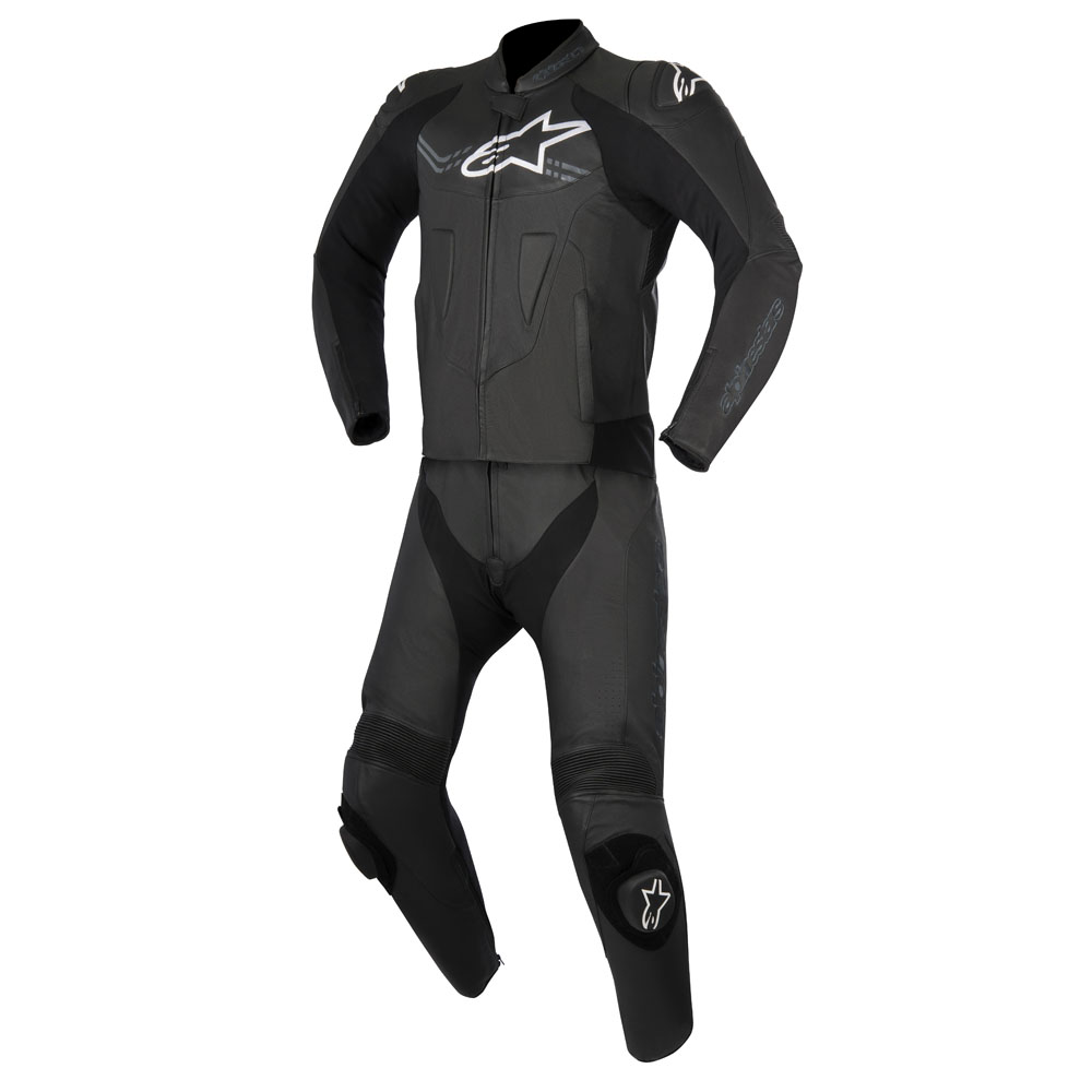 MACACÃO ALPINESTARS CHALLENGER V2 2 PEÇAS PRETO
