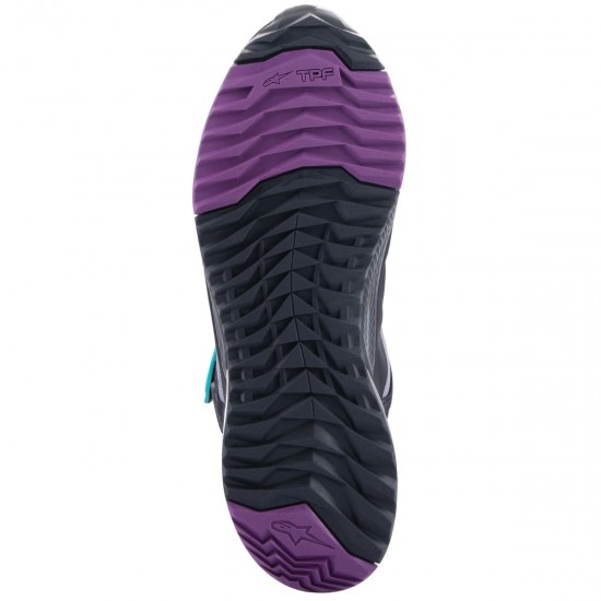 BOTA ALPINESTARS CRX DRY STELLA CINZA/ROXO/VERDE